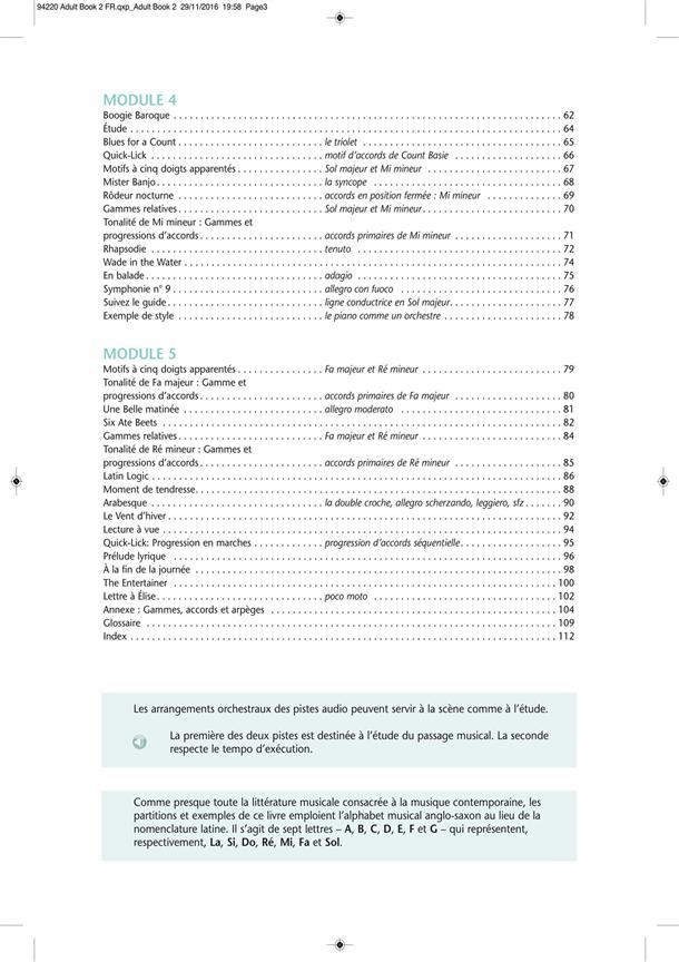 Méthode de piano pour adultes vol. 2